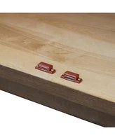 4-Door Sideboard Buffet with Glass Doors & Shelves