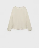 Mango Women's Boat-Neck Knitted Sweater