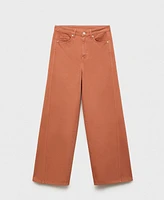 Mango Women's High-Rise Wide Leg Jeans