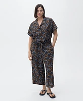 Mango Women's Printed Culotte Pants