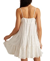 Lucky Brand Women's Cotton Patchwork Mix Mini Dress