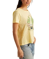 Lucky Brand Women's Cotton Tropical Corona Graphic T-Shirt