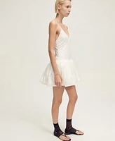 Mango Women's Balloon-Effect Textured Dress
