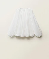 Mango Women's Gathered Semi-Transparent Jacket