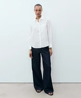 Mango Women's Linen Shirt