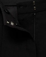 Mango Women's Linen-Blend Suit Bermuda Shorts