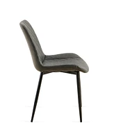 Mid-Century Modern Leathaire Dining Chairs, Set of 2