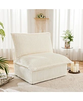 Koala Armless Sofa - Cream