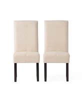 T-Stitch Upholstered Dining Chairs - Set of 2