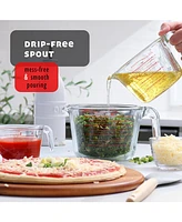 Borosilicate Glass Liquid Measuring Cups - Dishwasher, Microwave & Oven Safe