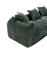 Modular Sectional Sofa, U-Shaped Couch with Sofa for five & Pillows, Modern Minimalist chenille Fabric Large Comfy Cloud Sofas, Living Room Furniture