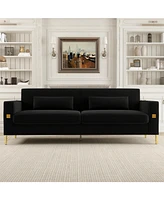 Black 2 Seater Sofa