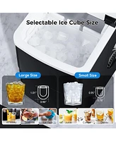 Cowsar 26Lbs/Day, Ice Maker, Self-Cleaning Ice Machine with Ice Scoop and Basket