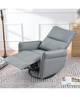 Rocking Recliner Chair,360 Degree Swivel Nursery Rocking Chair, Glider Chair, Modern Small Rocking Swivel Recliner Chair for Bedroom, Living Room Chai