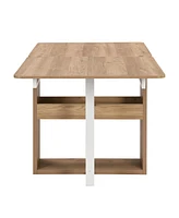 Compact Extendable Dining Set with 4 Chairs