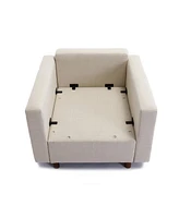 4 Seat Module Sectional Sofa Couch for living room,Seat Cushion and Back Cushion Non-Removable and Non-Washable,Cream