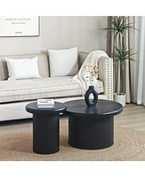 Modern Round Coffee Table with Unique Legs