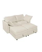 Mira Modular 4-Piece Sofa: Customizable, Comfortable, Storage-Equipped