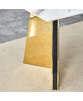 Luxurious Cold Jade Slab Dining Table (63"x31.5"x30") with Butterfly Legs