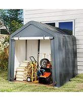 8 x 6.5 Feet Portable Motorcycle Outdoor Storage Shelter