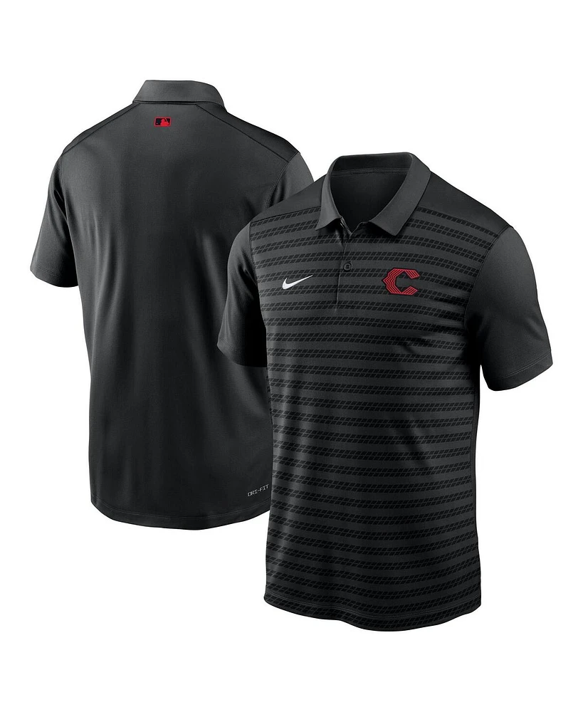 Nike Men's Black Cincinnati Reds Authentic Collection City Connect Victory Performance Polo Shirt