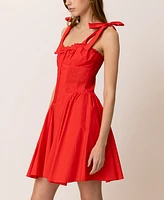 Line & Dot Women's Anessa Pleated-Waist Mini Dress