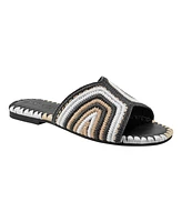 Marc Fisher Ltd Women's Nottie Woven Flat Slide Sandals