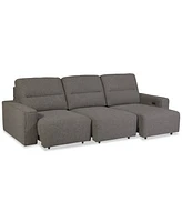 Frandlyn 3pc Fabric Power Sliding Sofa, Exclusively at Macy's