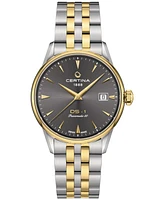 Certina Unisex Swiss Automatic Ds-1 Powermatic 80 Two-Tone Stainless Steel Bracelet Watch 38mm