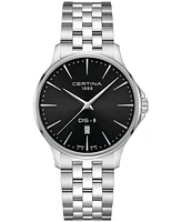 Certina Men's Swiss Ds-8 Stainless Steel Bracelet Watch 40mm