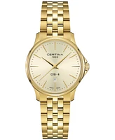 Certina Women's Swiss Ds-8 Gold-Tone Stainless Steel Bracelet Watch 31mm