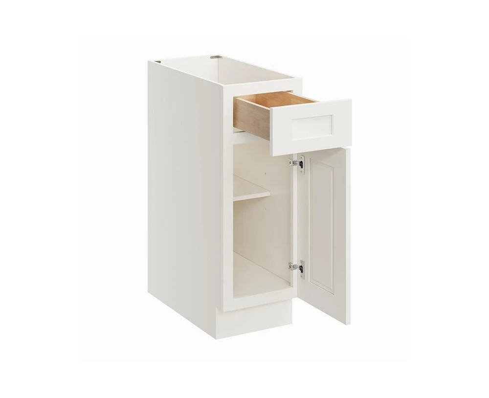 Casainc W12" X H34.5" D24" Plywood Ready to Assemble Floor Base Kitchen Cabinet