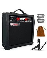 5 Core Guitar Amp 20W Electric Portable Mini Amplifier w Built in 6.5" Speaker Aux Headphone Jack