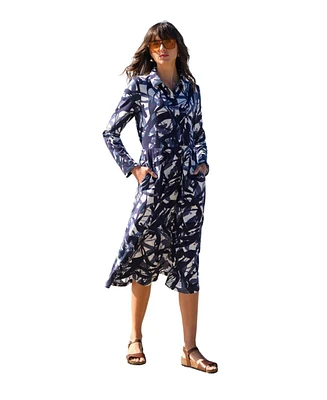 Celtic & Co. Women's Slub Jersey Shirt Midi Dress