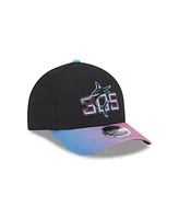 New Era Men's Black Miami Marlins 2025 City Connect 9FORTY M-Crown Adjustable Hat