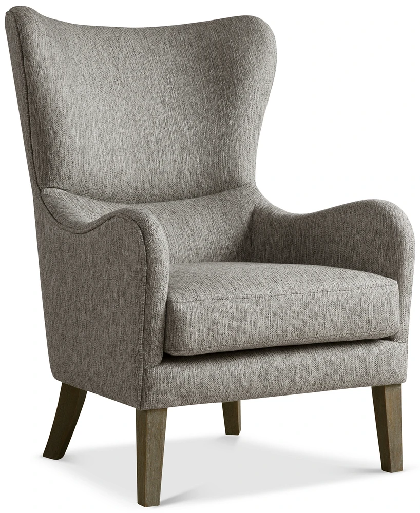 Madison Park Arianna Fabric Swoop Wing Chair