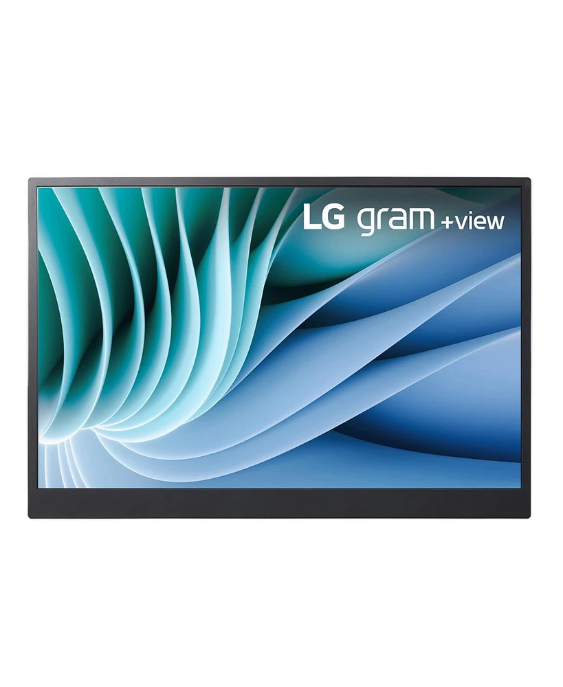 Lg gram +view 16" 16:10 Wqxga Portable Ips Led Monitor, Silver