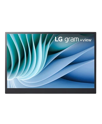Lg gram +view 16" 16:10 Wqxga Portable Ips Led Monitor, Silver