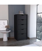 Five Drawer Standard Chest for Bedroom Storage and Clothes Organization