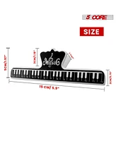 5 Core Music Sheet Page Holder Clip Black Durable Plastic Music Score Fixed Clips