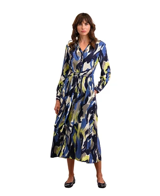 Celtic & Co. Women's Tie Front Midi Dress