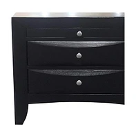 Three Drawer Nightstand – Sleek and Practical Bedroom Storage Piece