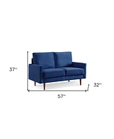 Plush Velvet Loveseat with Soft Upholstery for Comfortable Seating