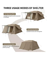 Naturehike Village Camping Tent,4/6/8 Person Tents for Camping, 60S Easy Setup Instant Tent for Family Camping