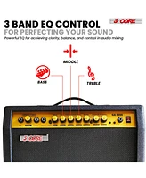 5 Core Guitar Amp 80 Watt Electric Amplifier w Built in 10" Speaker Portable Mini Practice Amps