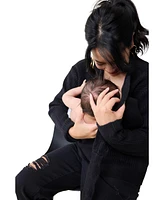 Ingrid + Isabel Maternity Side Tie Nursing Sweater Black M