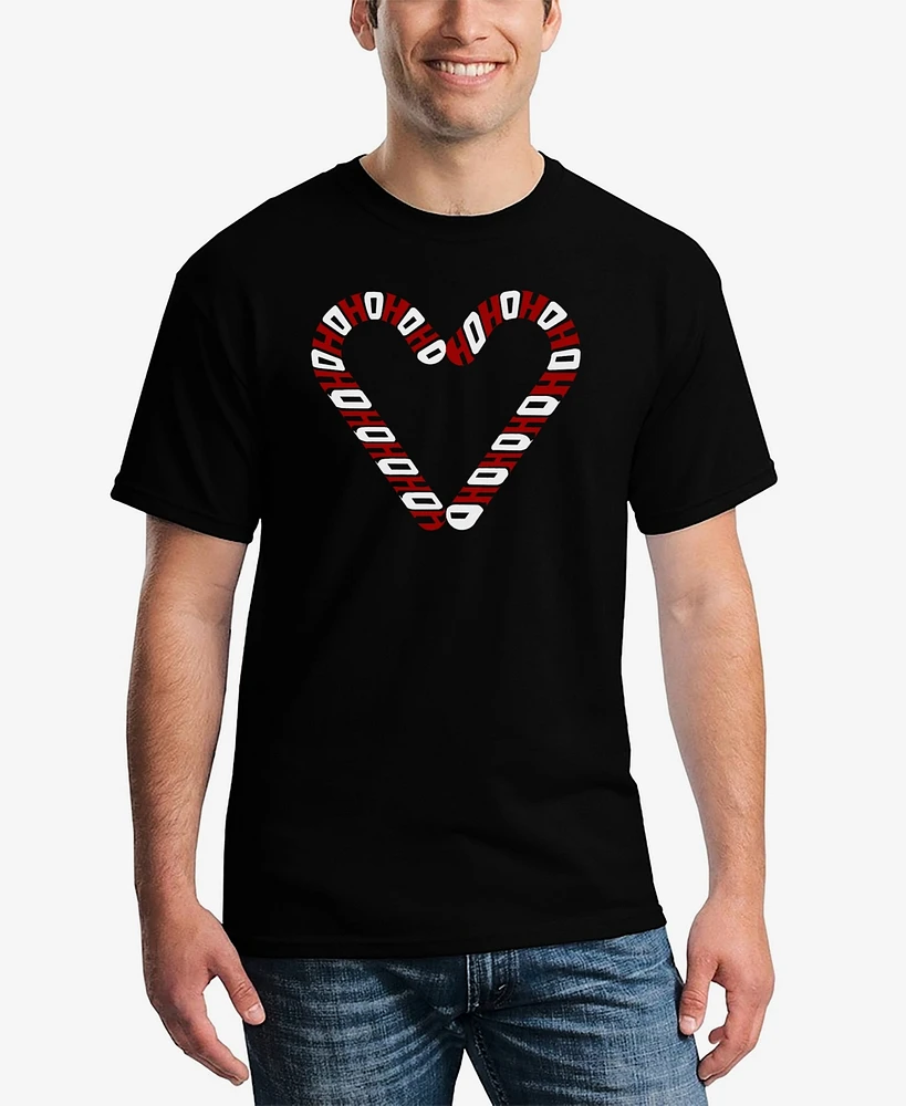 La Pop Art Men's Candy Canes Word T-Shirt