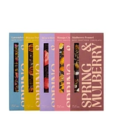 Spring & Mulberry Embellished Collection Date-Sweetened Dark Chocolate Bar Gift Set, 5-Pack