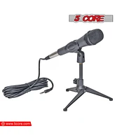 5 Core Microphone Clip Holder 2 Pieces with Screw Adapters 5/8 to 3/8 Inch