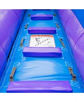 HeroKiddo Ocean Wave 16' Commercial Grade Inflatable Water Slide with Attached Pool and Drainage for Kids and Adults (with Blower), Outdoor Indoor, Bi